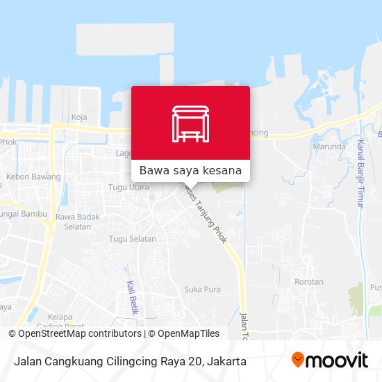 Peta Jalan Cangkuang Cilingcing Raya 20