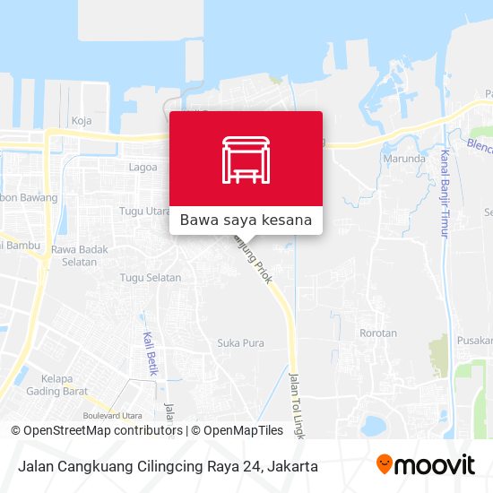 Peta Jalan Cangkuang Cilingcing Raya 24