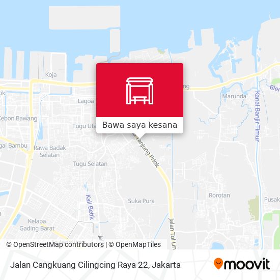 Peta Jalan Cangkuang Cilingcing Raya 22