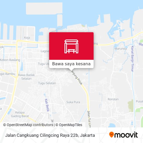 Peta Jalan Cangkuang Cilingcing Raya 22b