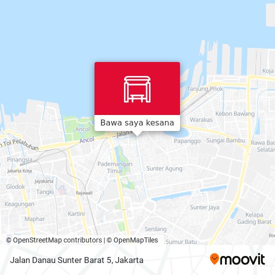 Peta Jalan Danau Sunter Barat 5