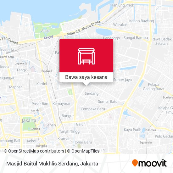 Peta Masjid Baitul Mukhlis Serdang