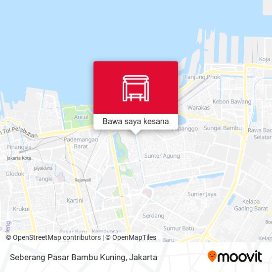 Peta Seberang Pasar Bambu Kuning