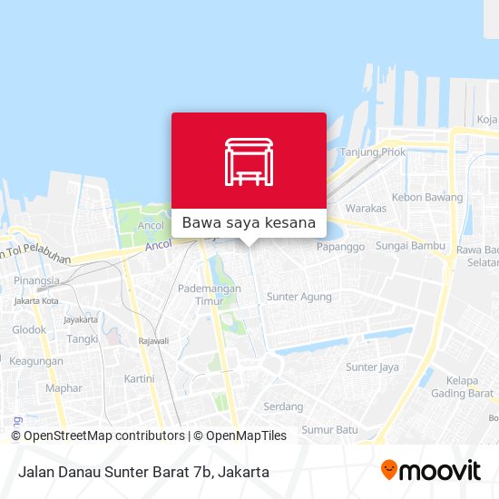 Peta Jalan Danau Sunter Barat 7b
