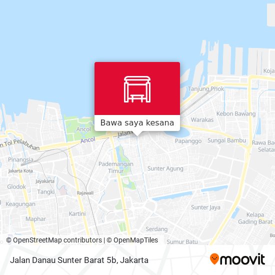Peta Jalan Danau Sunter Barat 5b