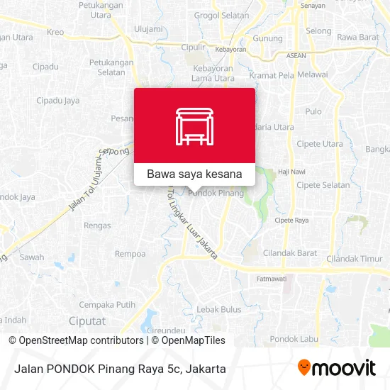 Peta Jalan PONDOK Pinang Raya 5c