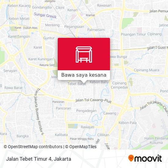 Peta Jalan Tebet Timur 4