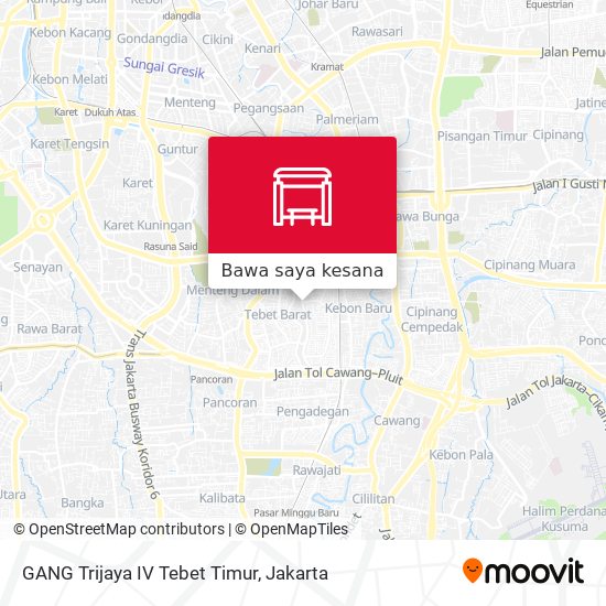 Peta GANG Trijaya IV Tebet Timur