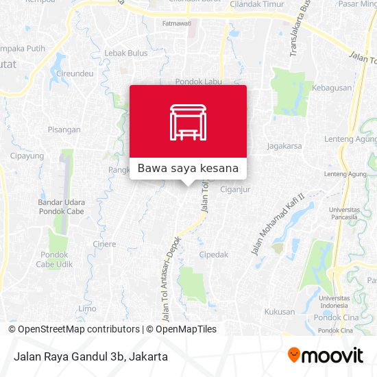 Peta Jalan Raya Gandul 3b