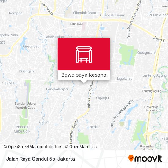 Peta Jalan Raya Gandul 5b