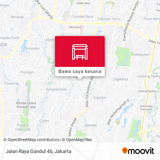 Peta Jalan Raya Gandul 4b