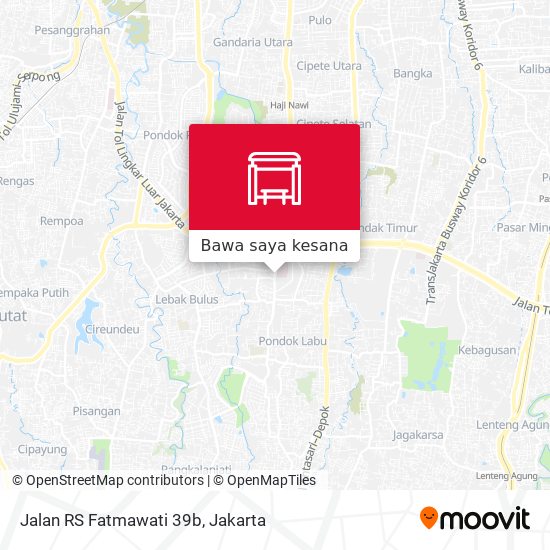 Peta Jalan RS Fatmawati 39b