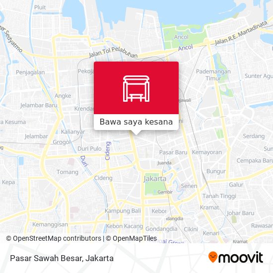 Peta Pasar Sawah Besar