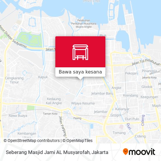 Peta Seberang Masjid Jami AL Musyarofah