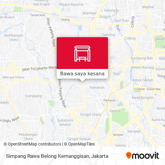 Peta Simpang Rawa Belong Kemanggisan