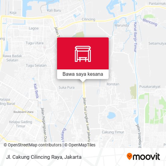 Peta Jl. Cakung Cilincing Raya