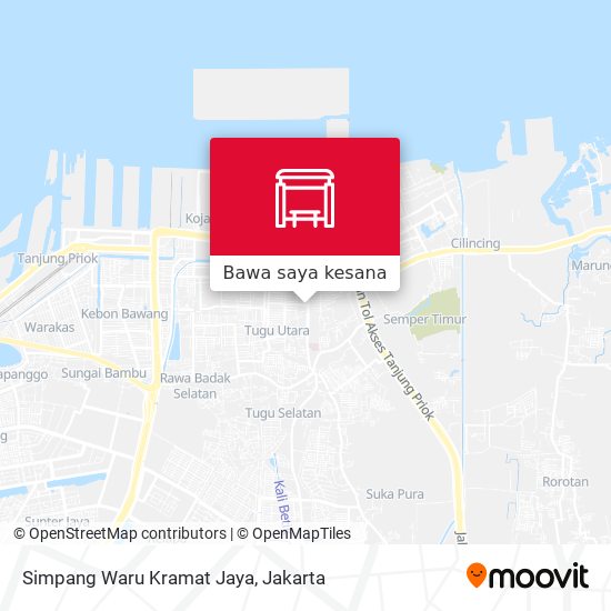 Peta Simpang Waru Kramat Jaya