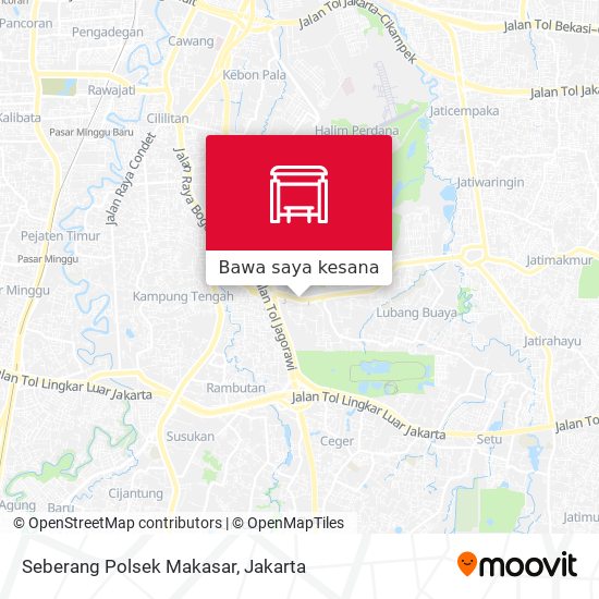 Peta Seberang Polsek Makasar