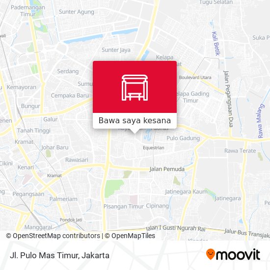 Peta Jl. Pulo Mas Timur