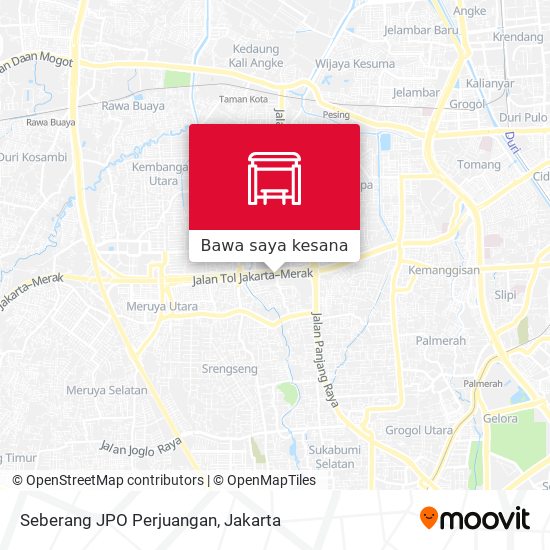 Peta Seberang JPO Perjuangan