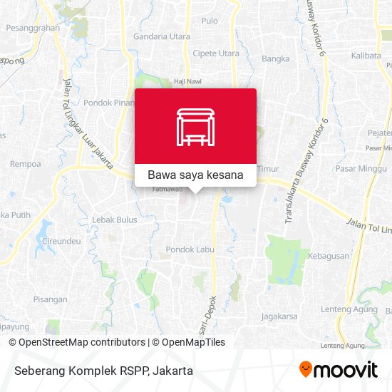 Peta Seberang Komplek RSPP