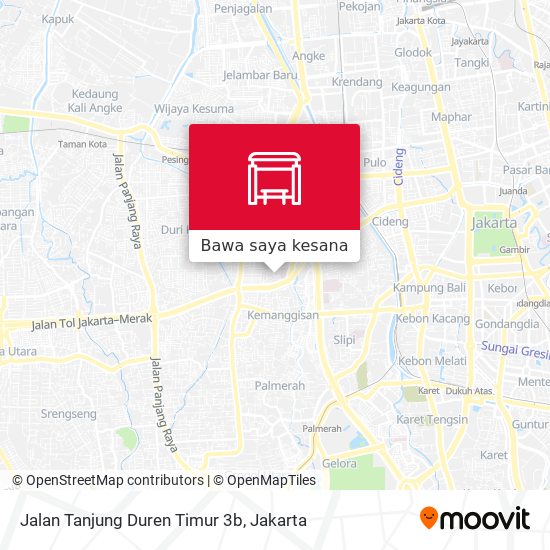 Peta Jalan Tanjung Duren Timur 3b