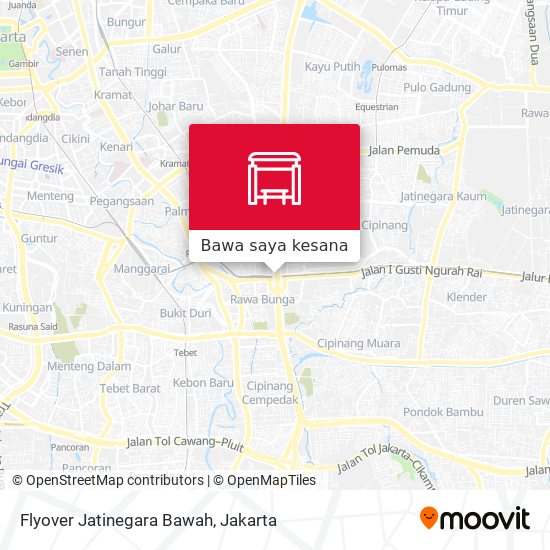 Peta Flyover Jatinegara Bawah