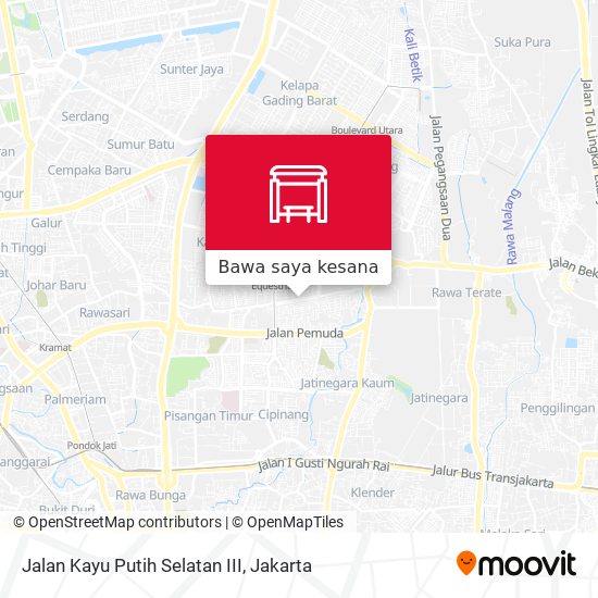 Peta Jalan Kayu Putih Selatan III