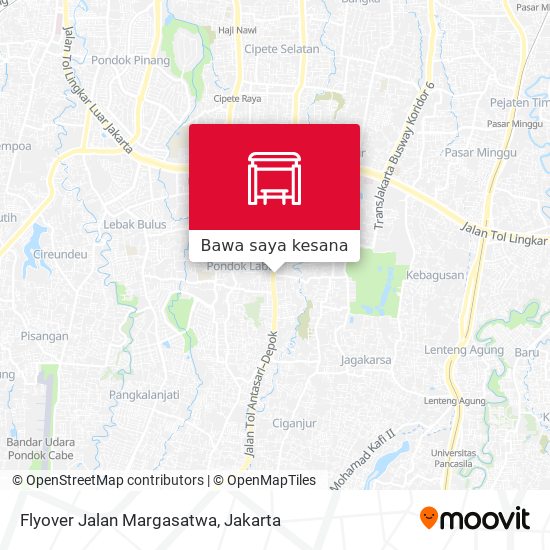 Peta Flyover Jalan Margasatwa