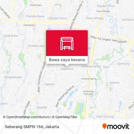 Peta Seberang SMPN 166