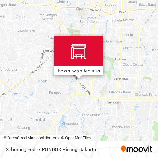 Peta Seberang Fedex PONDOK Pinang