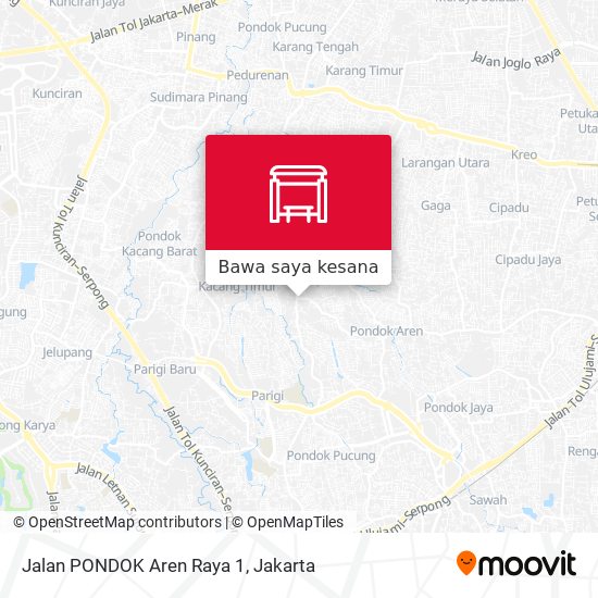 Peta Jalan PONDOK Aren Raya 1
