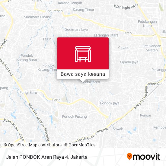 Peta Jalan PONDOK Aren Raya 4
