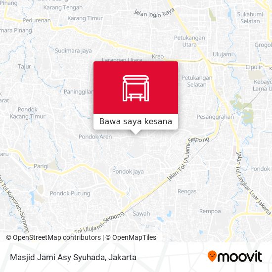 Peta Masjid Jami Asy Syuhada