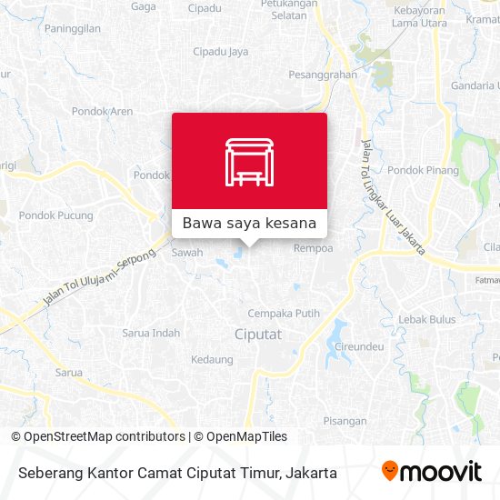 Peta Seberang Kantor Camat Ciputat Timur