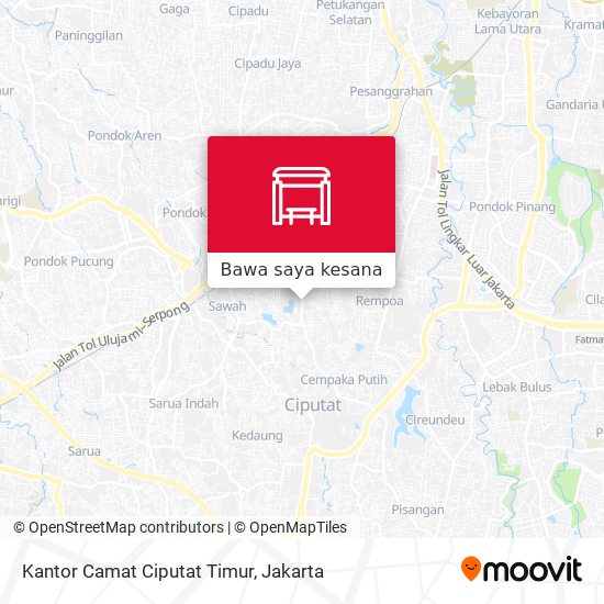 Peta Kantor Camat Ciputat Timur