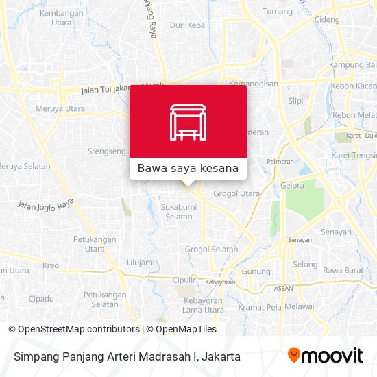 Peta Simpang Panjang Arteri Madrasah I