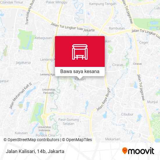 Peta Jalan Kalisari, 14b