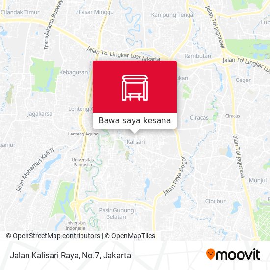 Peta Jalan Kalisari Raya, No.7