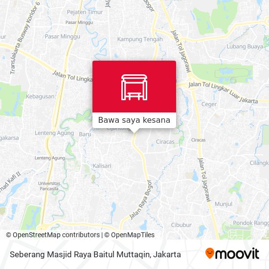 Peta Seberang Masjid Raya Baitul Muttaqin