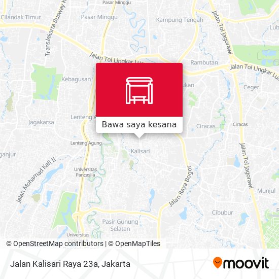 Peta Jalan Kalisari Raya 23a