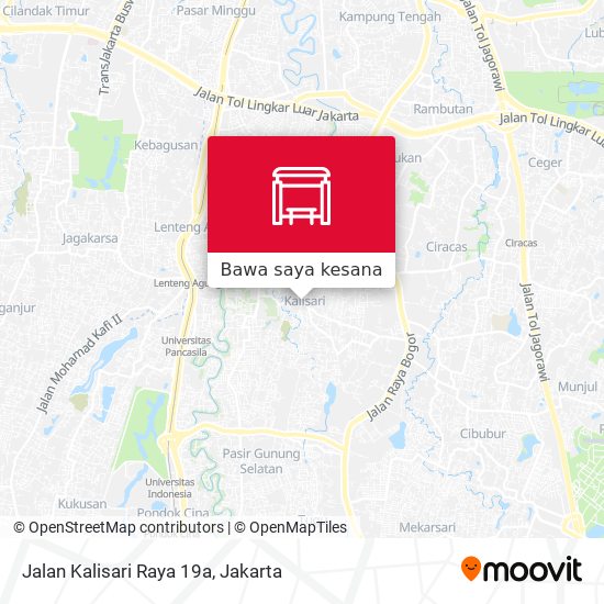 Peta Jalan Kalisari Raya 19a