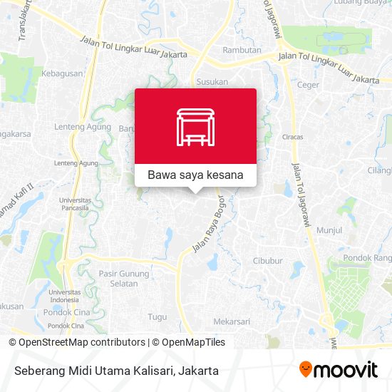Peta Seberang Midi Utama Kalisari