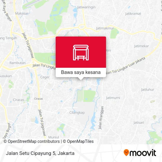 Peta Jalan Setu Cipayung 5