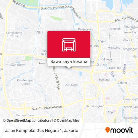 Peta Jalan Kompleks Gas Negara 1