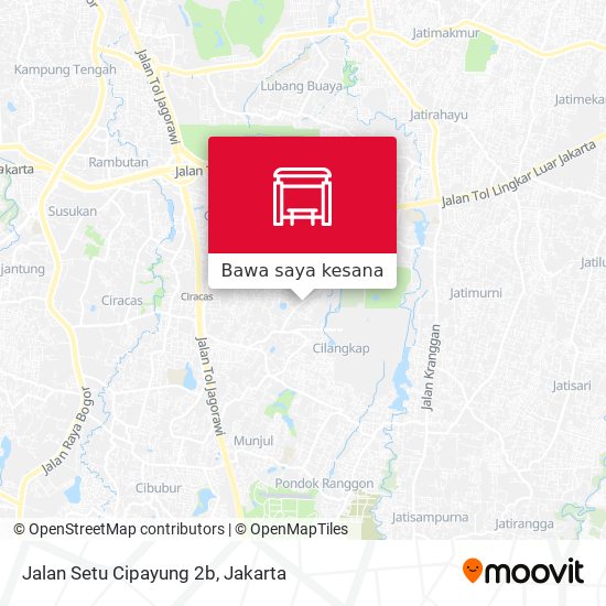 Peta Jalan Setu Cipayung 2b