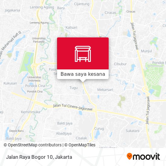 Peta Jalan Raya Bogor 10