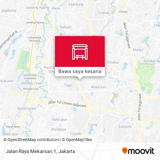 Peta Jalan Raya Mekarsari 1