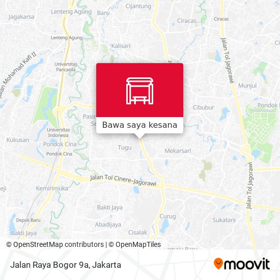 Peta Jalan Raya Bogor 9a