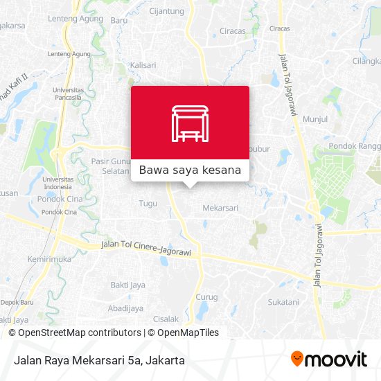 Peta Jalan Raya Mekarsari 5a
